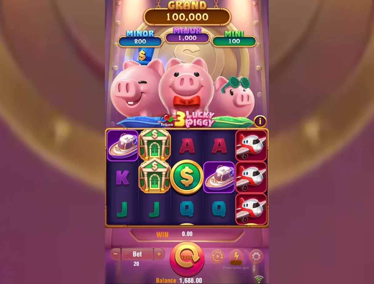 3 Lucky Piggy TriLuck